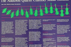 Audubon Quartet Seminar 1985, held in Mt. Gretna, PA